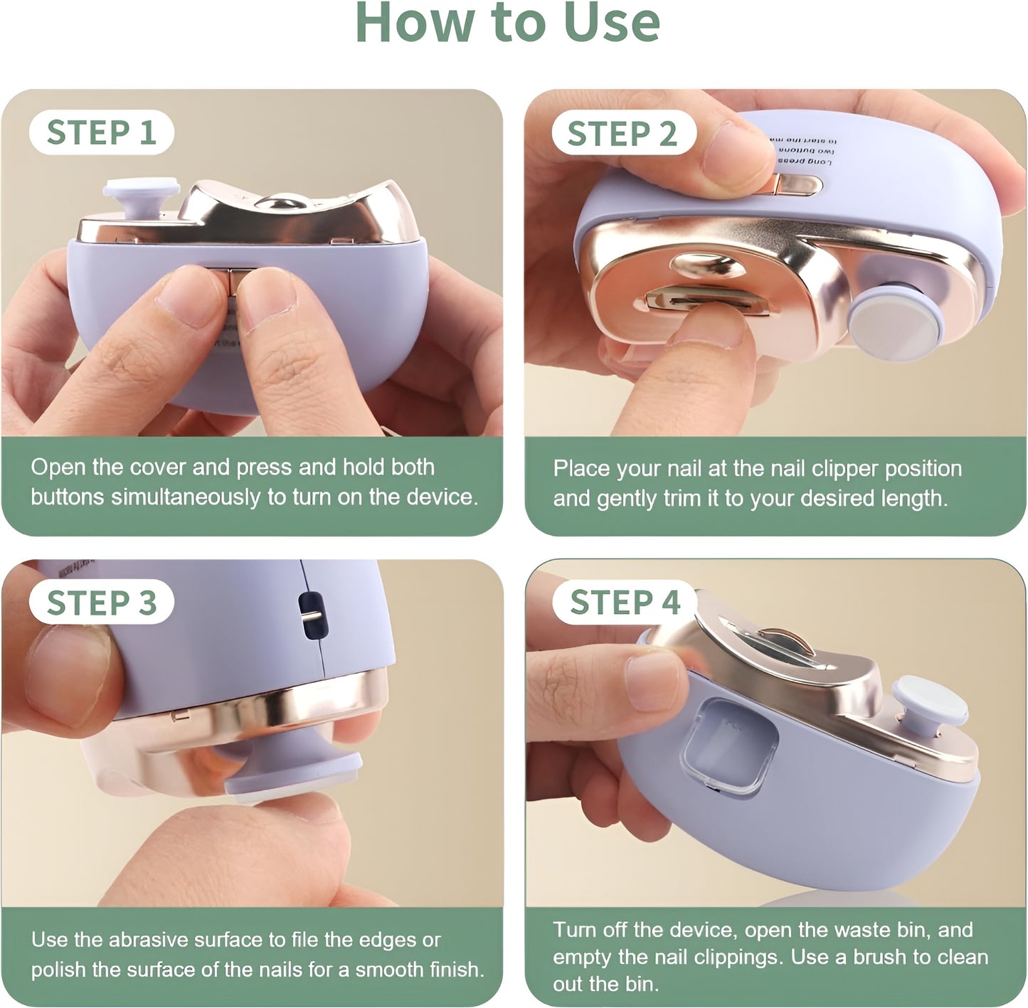 LUMIVERA Electric Nail Clipper - LumiVera